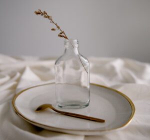 bote de cristal